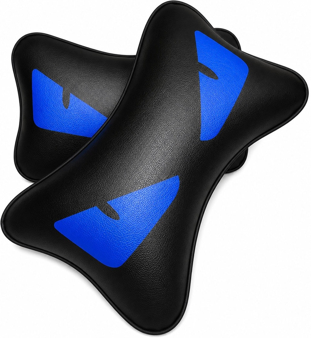 X2 Blue Devil Eye FENDl Car Neck Designer Pillows