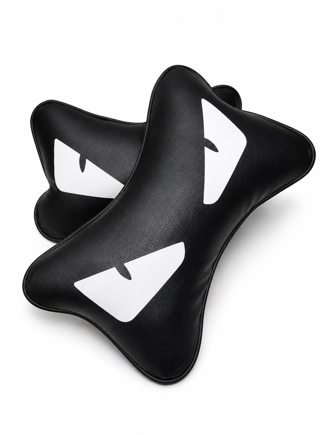 X2 White Devil Eye FENDl Car Neck Designer Pillows