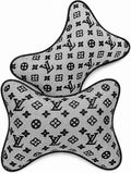 X2 Grey LV Car Neck Designer Pillows