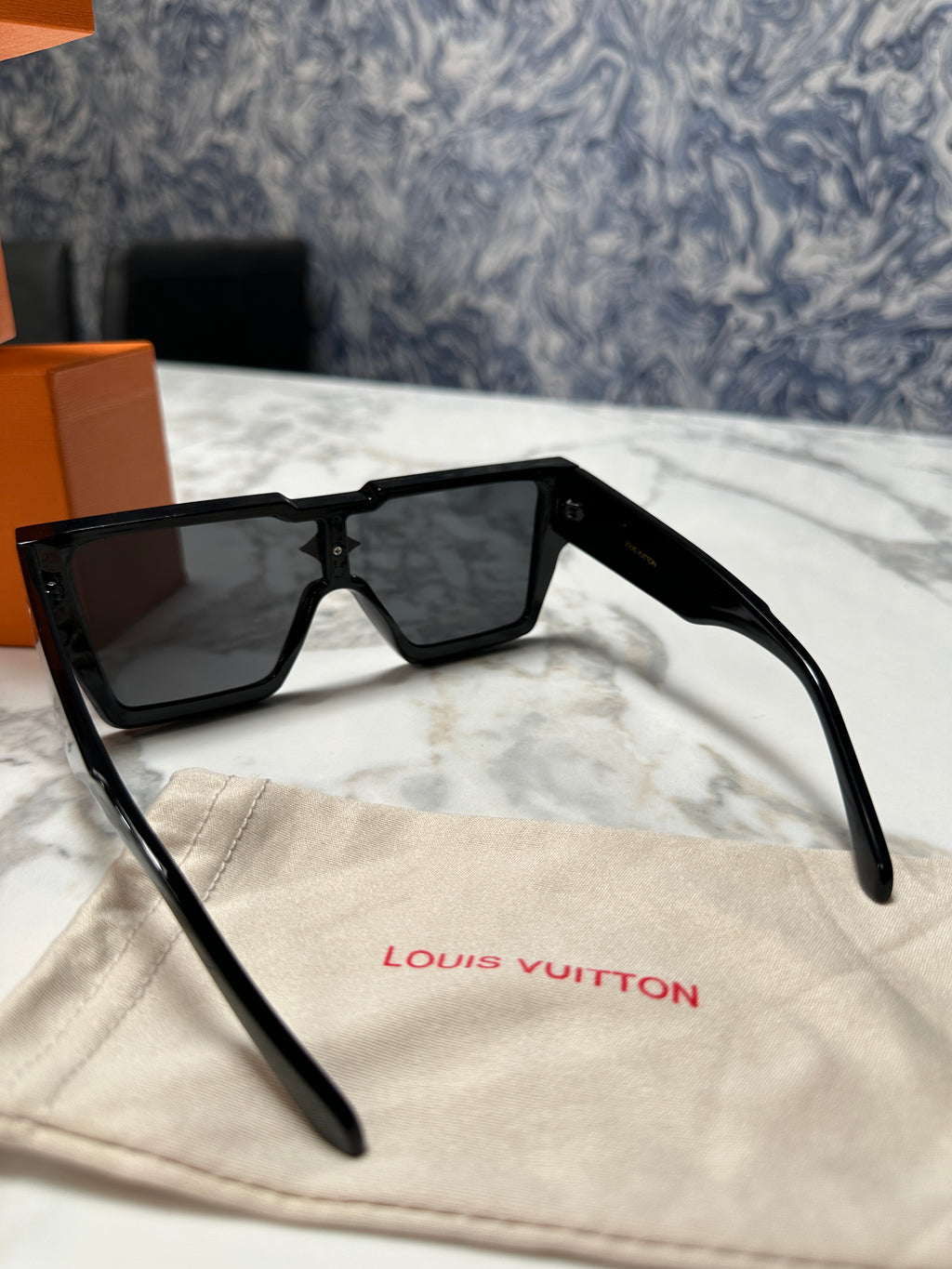 Black LV Cyclone Sunglasses
