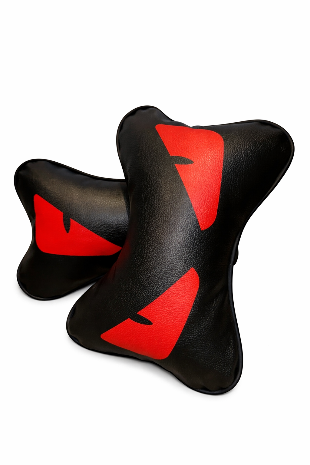 X2 Red Devil Eye FENDl Car Neck Designer Pillows