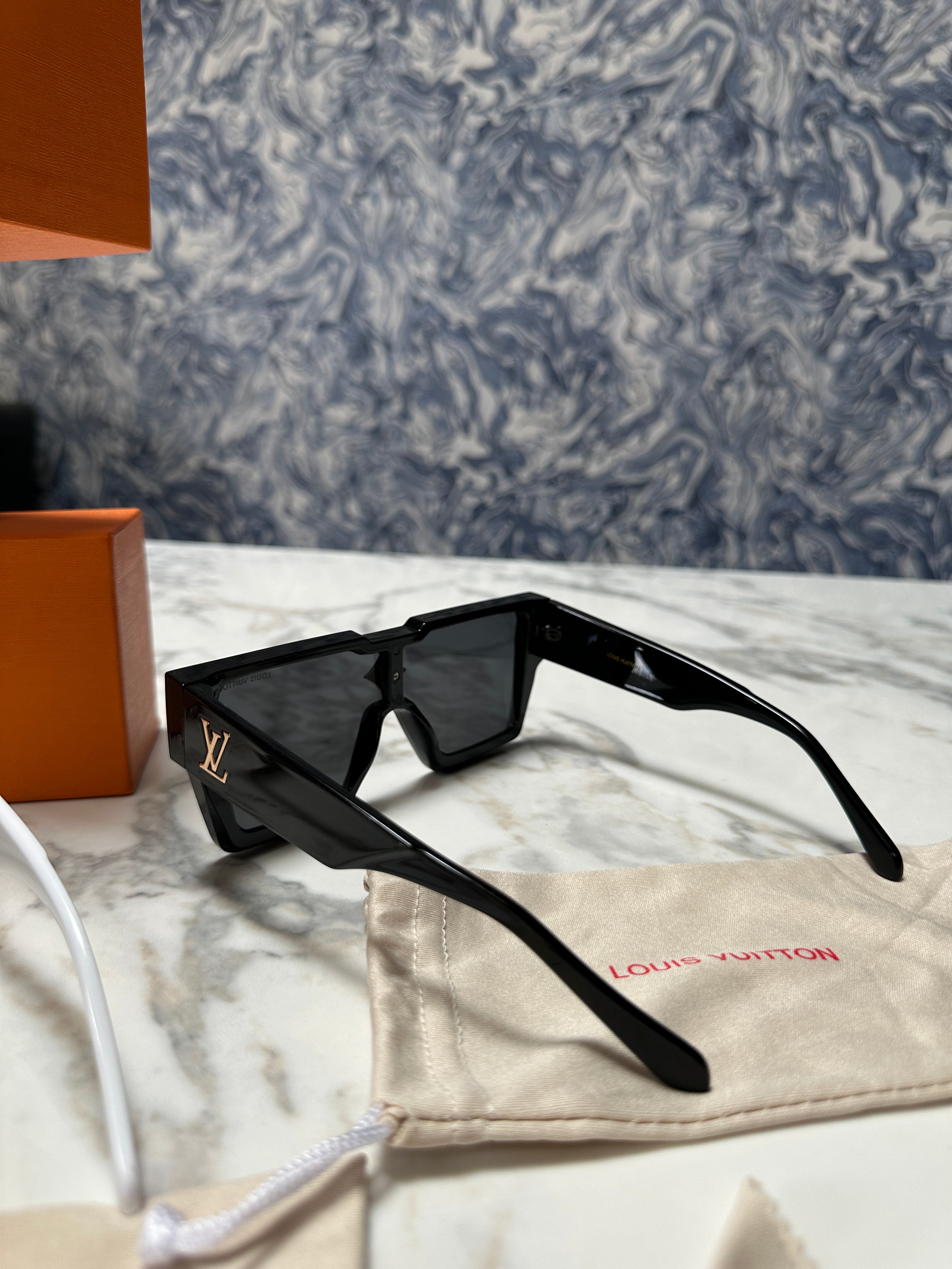 Black LV Cyclone Sunglasses
