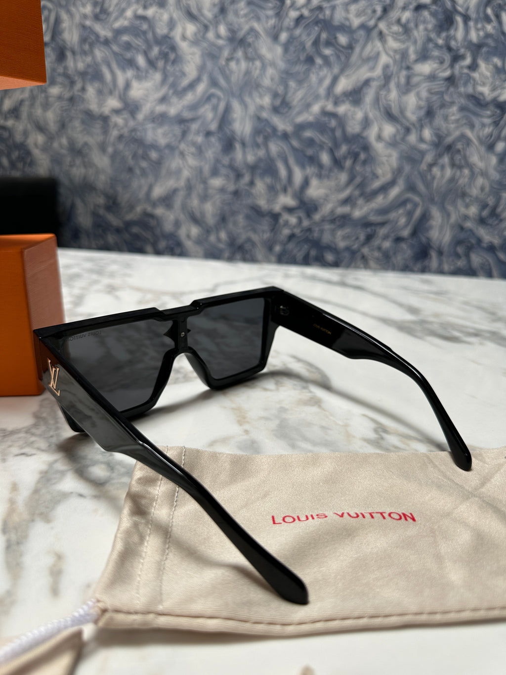 Black LV Cyclone Sunglasses