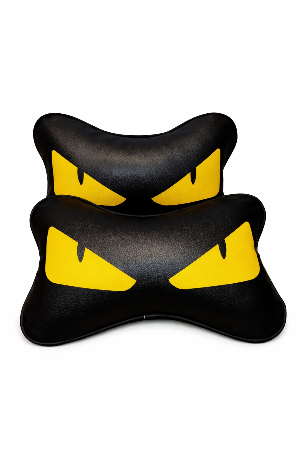 X2 Yellow Devil Eye FENDl Car Neck Designer Pillows