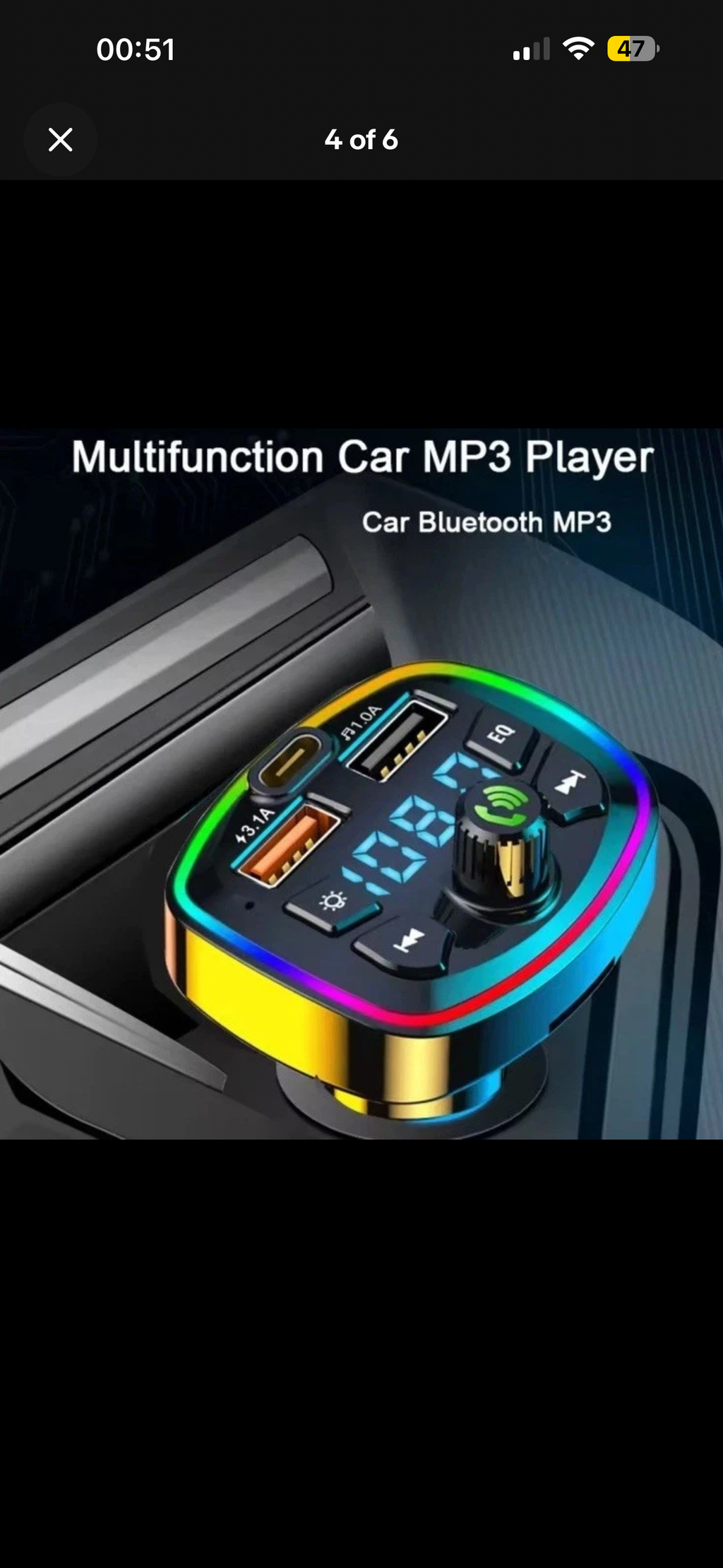 Bluetooth FM Transmitter for Car – Wireless Car Radio Adapter with Hands-Free Calling, USB Fast Charger & Bluetooth 5.0