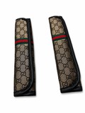 Golden Brown Gucci X2 Seatbelt Straps