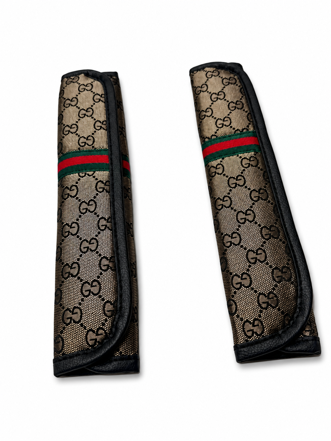 Golden Brown Gucci X2 Seatbelt Straps