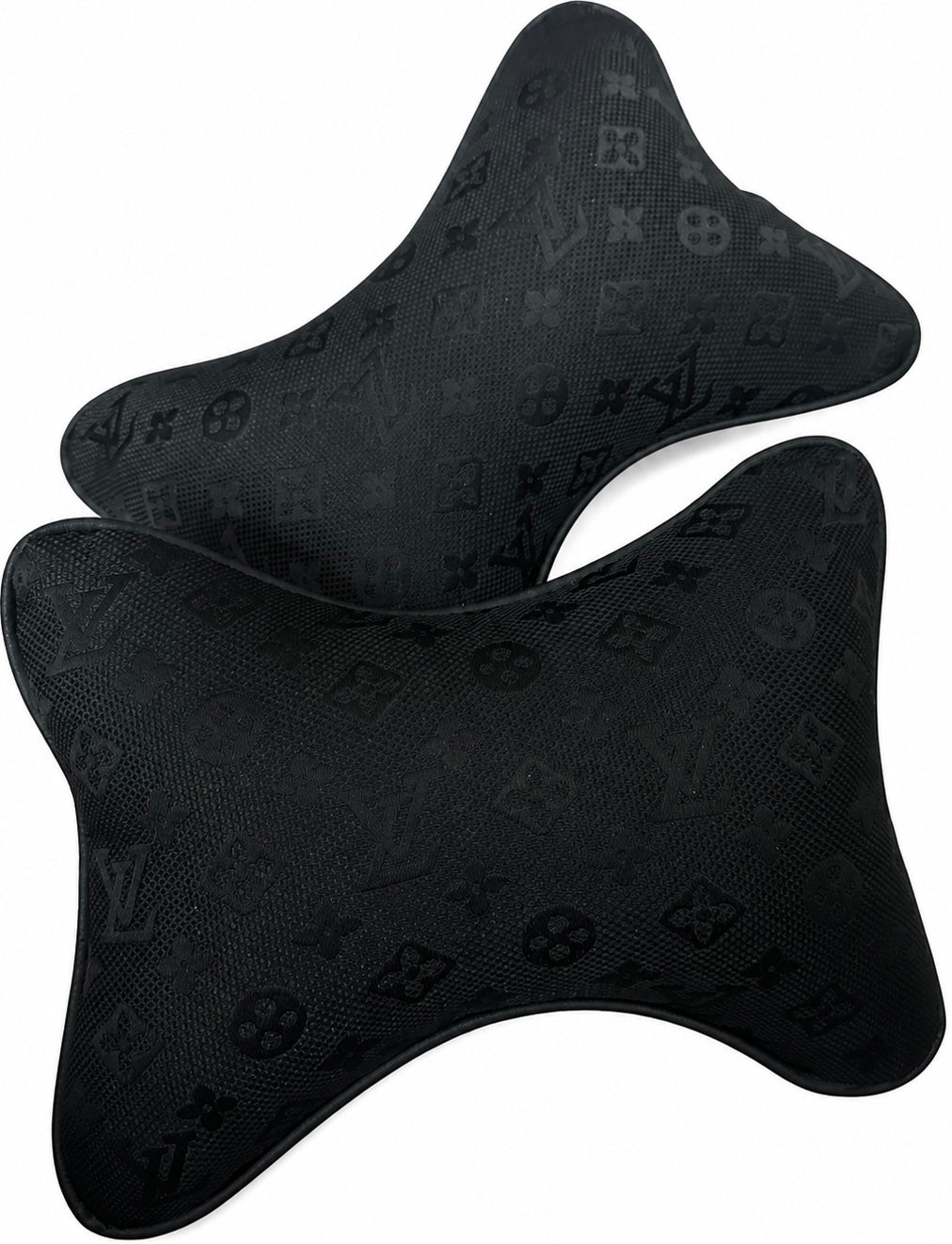 X2 Black LV Car Neck Designer Pillows