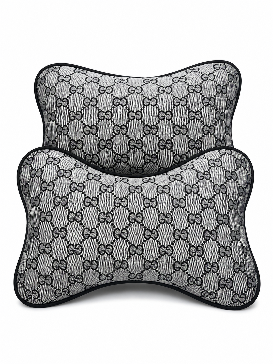 X2 Grey Gucci Car Neck Pillows