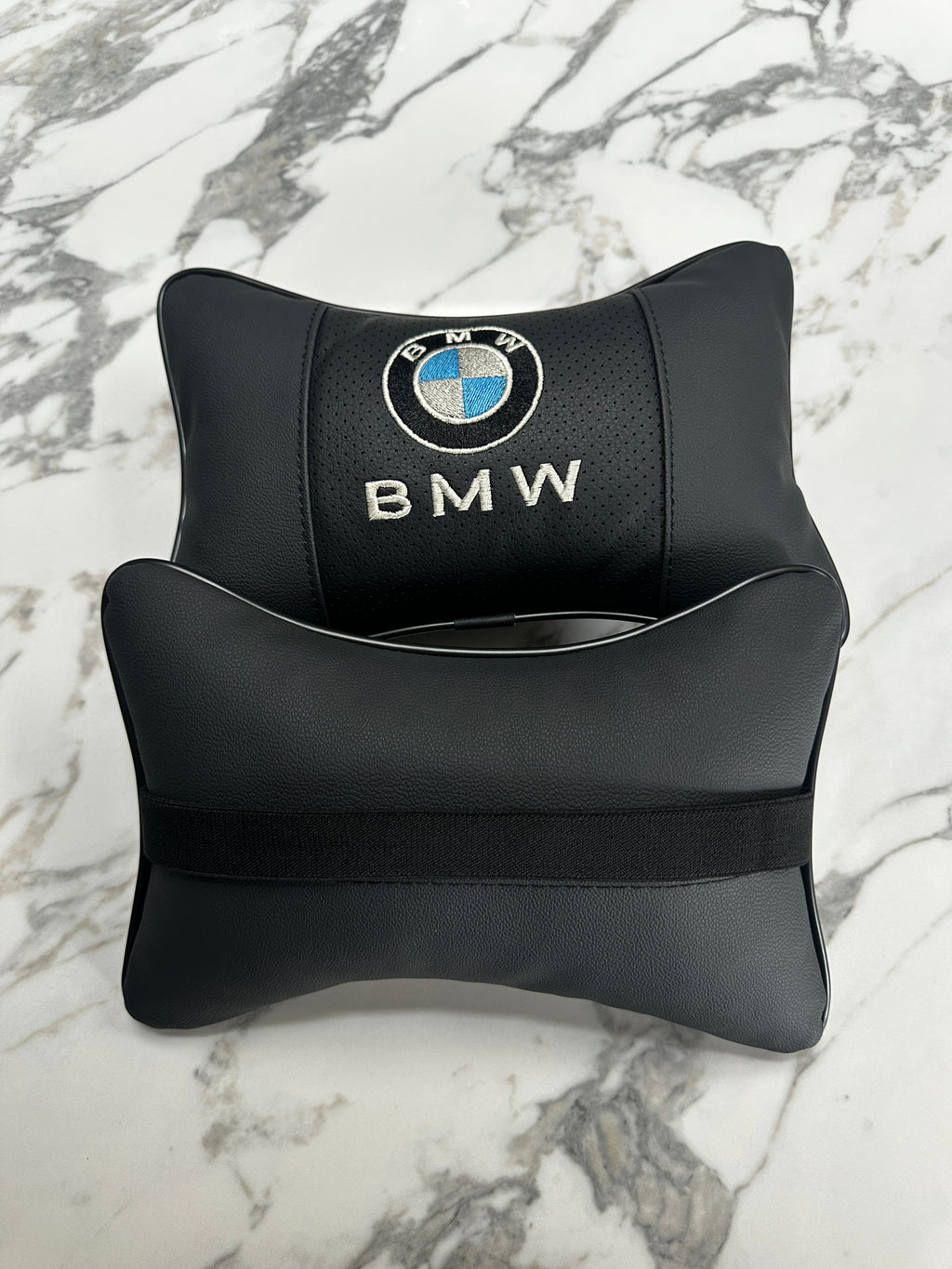 Premium German car headrest pillow pair